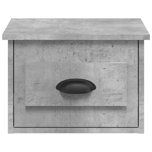 Wand-Nachttisch Betongrau 41,5 cm