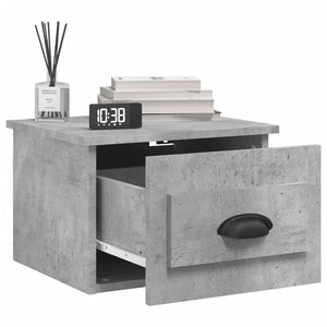 Wand Nachttische 2er-Set Betongrau