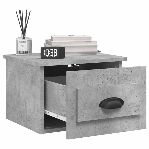 Wand Nachttische 2er-Set Betongrau