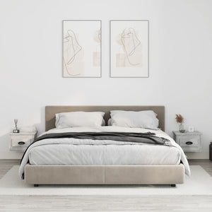 Wand Nachttische 2er-Set Betongrau
