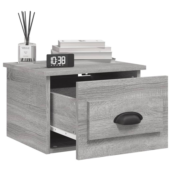 Wand-Nachttisch Grau Sonoma 41,5 cm
