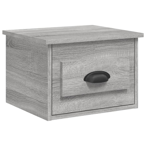 Wand-Nachttische Grau Sonoma 2er-Set