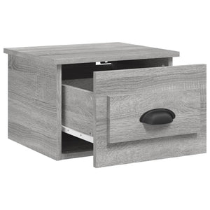Wand-Nachttische Grau Sonoma 2er-Set
