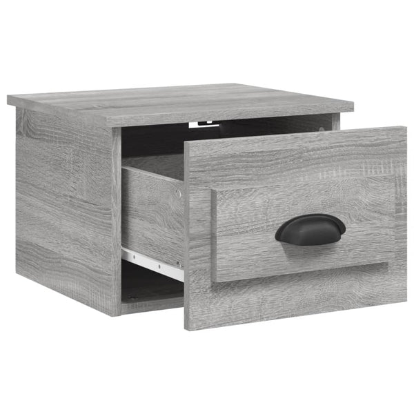 Wand-Nachttische Grau Sonoma 2er-Set