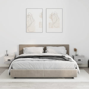 Wand-Nachttische Grau Sonoma 2er-Set