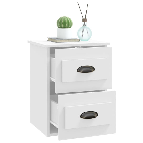 Wand-Nachttisch Weiß 41,5 cm