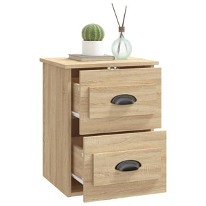 Wand-Nachttische Sonoma-Eiche, 2er-Set