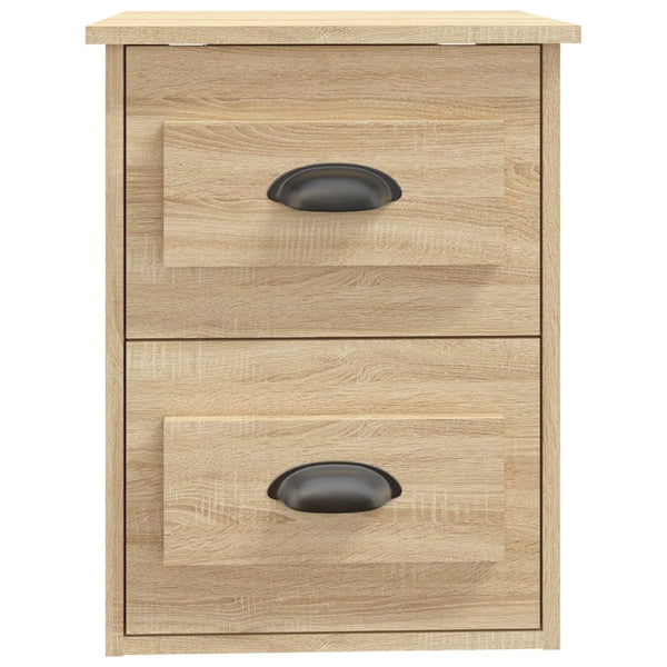 Wand-Nachttische Sonoma-Eiche, 2er-Set