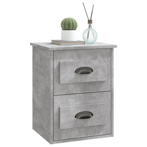 Wand-Nachttische, 2er Set, Betongrau