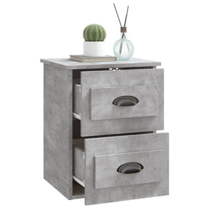 Wand-Nachttische, 2er Set, Betongrau