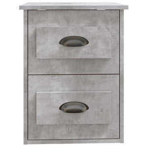 Wand-Nachttische, 2er Set, Betongrau