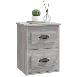 Wand-Nachttisch Grau Sonoma 41,5 cm