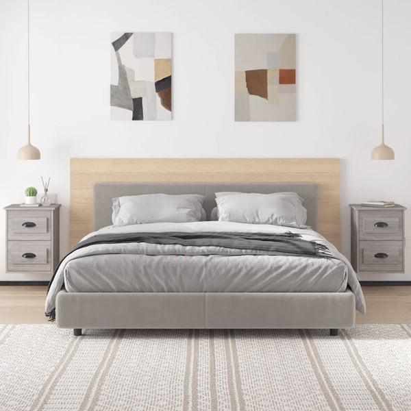 Wand-Nachttische Grau Sonoma 2er-Set