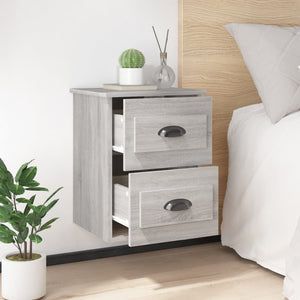 Wand-Nachttische Grau Sonoma 2er-Set