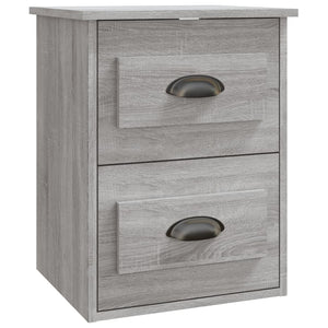 Wand-Nachttische Grau Sonoma 2er-Set