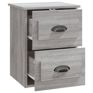 Wand-Nachttische Grau Sonoma 2er-Set