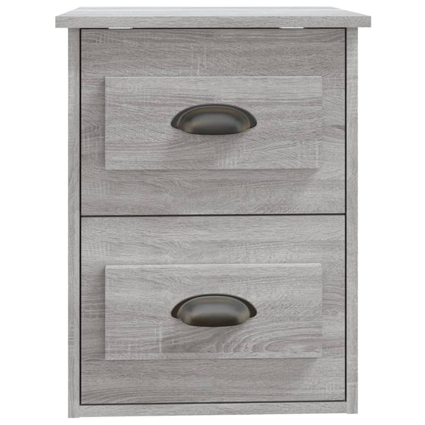 Wand-Nachttische Grau Sonoma 2er-Set