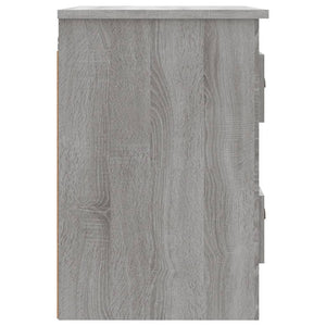 Wand-Nachttische Grau Sonoma 2er-Set