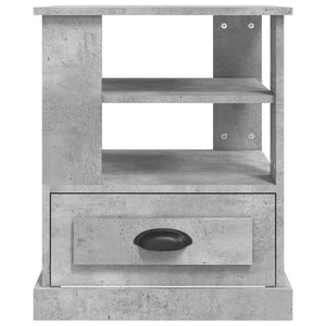 vidaXL Table d'appoint Gris béton 50x50x60 cm Bois d'ingénierie