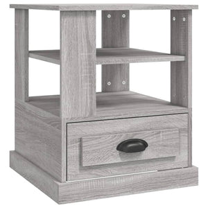 Grauer Beistelltisch Sonoma 50x50x60 cm