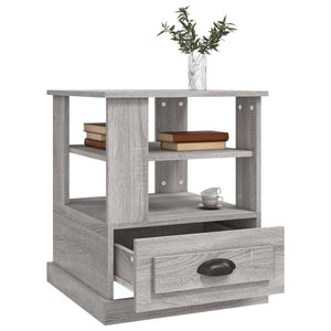 Grauer Beistelltisch Sonoma 50x50x60 cm