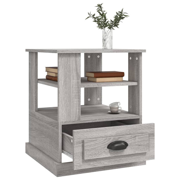 Grauer Beistelltisch Sonoma 50x50x60 cm