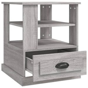 Grauer Beistelltisch Sonoma 50x50x60 cm