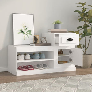 Weißer Schuhschrank 100 cm