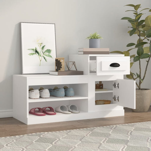 Weißer Schuhschrank 100 cm
