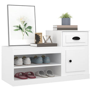 Weißer Schuhschrank 100 cm