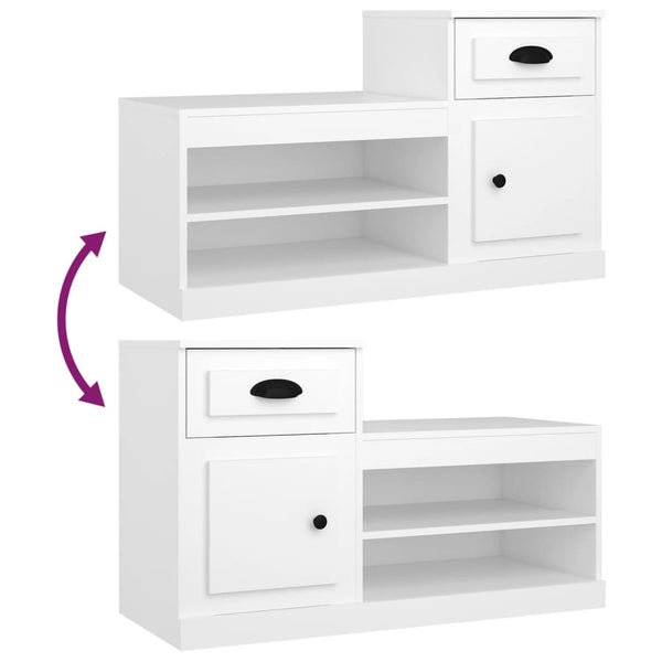 Weißer Schuhschrank 100 cm