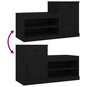 Schuhschrank Schwarz 100x42x60 cm