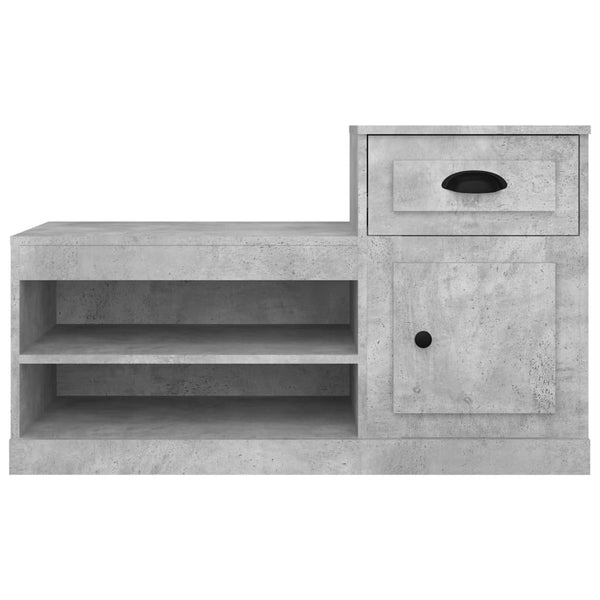 vidaXL Meuble à chaussures gris béton 100x42x60 cm bois d'ingénierie
