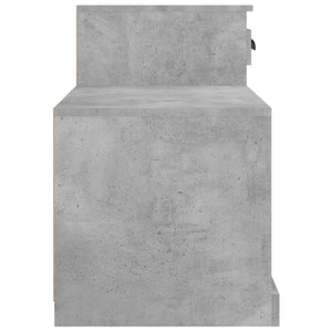 vidaXL Meuble à chaussures gris béton 100x42x60 cm bois d'ingénierie