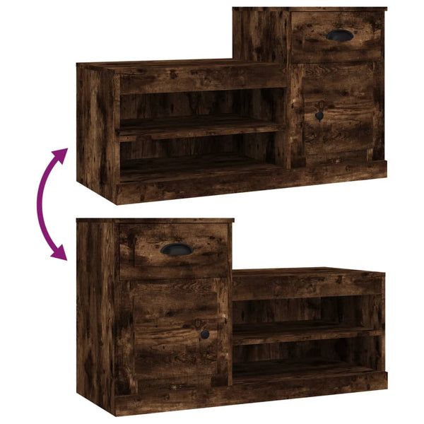 Schuhschrank Räuchereiche 100cm