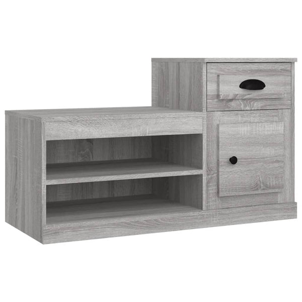 Grauer Schuhschrank Sonoma, 100 cm