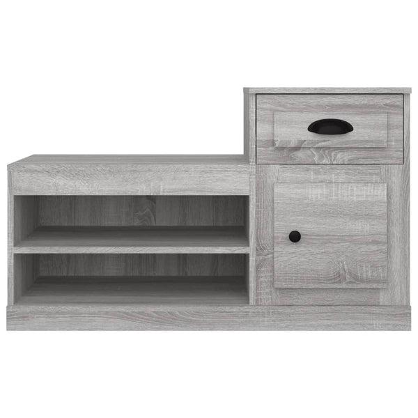 Grauer Schuhschrank Sonoma, 100 cm
