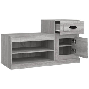 Grauer Schuhschrank Sonoma, 100 cm