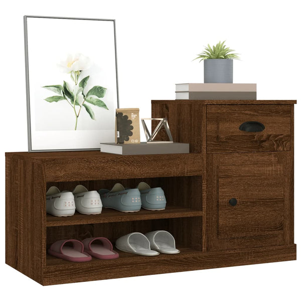 Schuhschrank Braun Eichenoptik 100x60cm