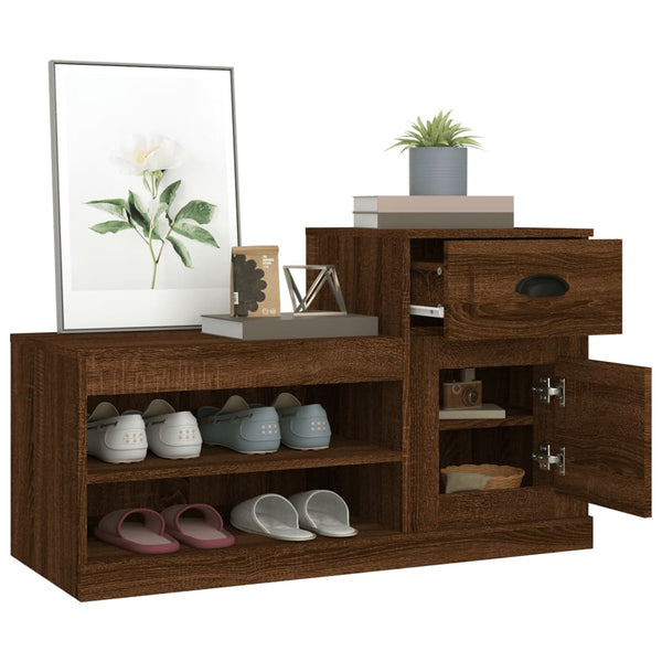 Schuhschrank Braun Eichenoptik 100x60cm