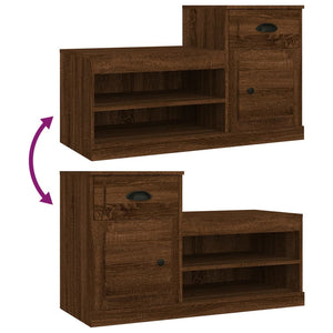 Schuhschrank Braun Eichenoptik 100x60cm