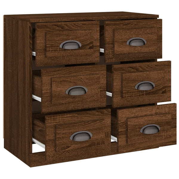 Sideboard Braun Eichen-Optik 70 cm