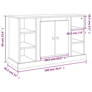 Sideboard Sonoma Eiche 100 cm