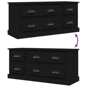 Schwarzer TV-Schrank 100 cm
