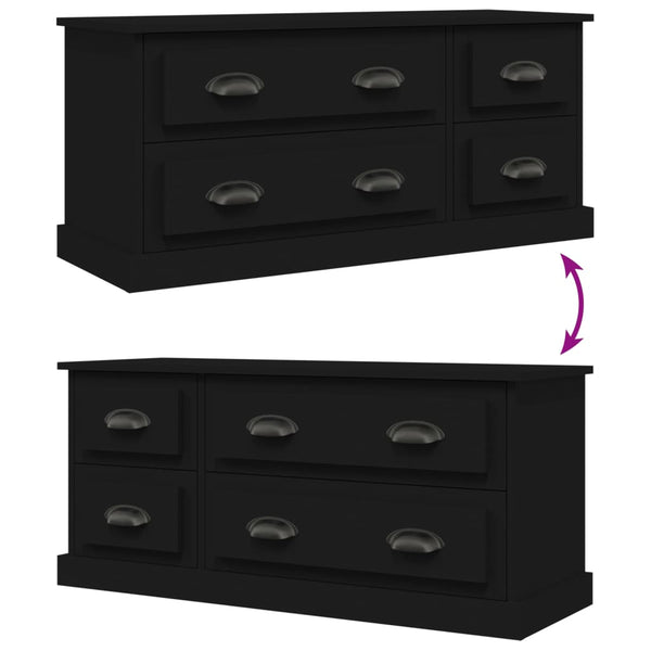 Schwarzer TV-Schrank 100 cm