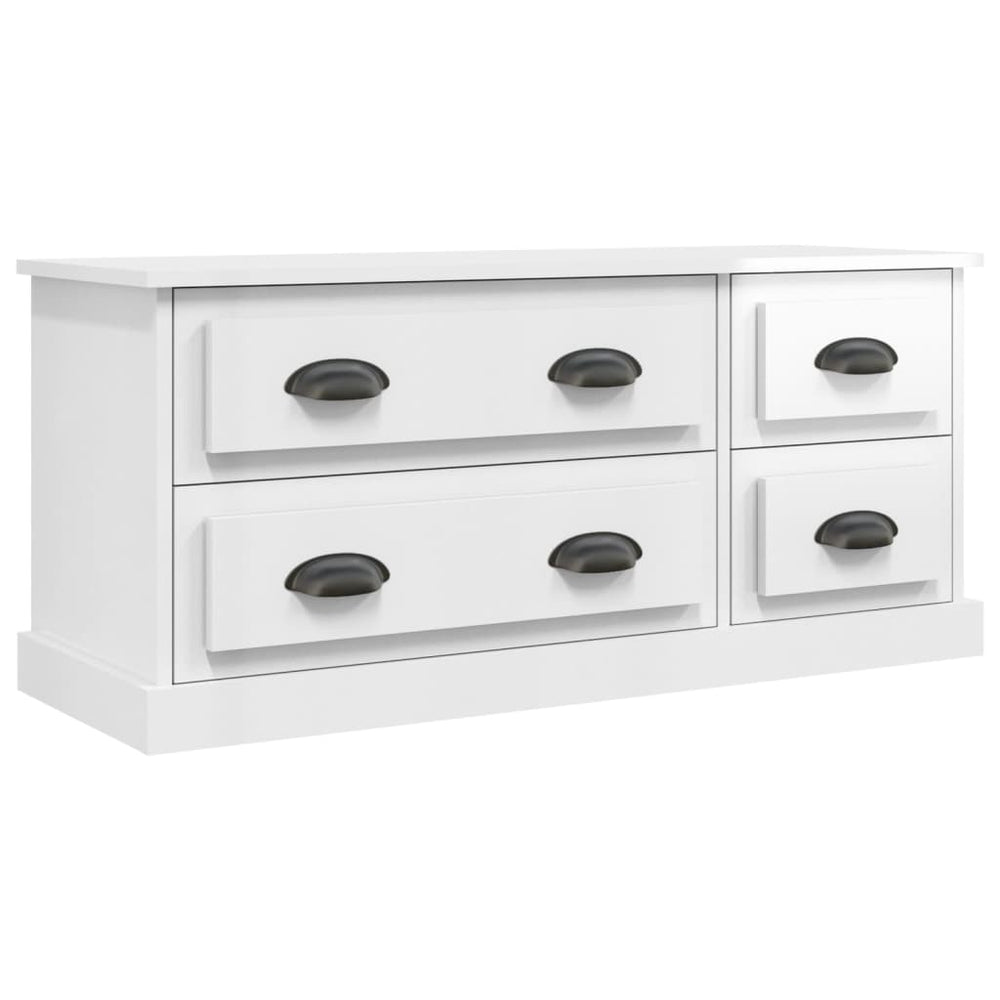 TV-Schrank Weiß Hochglanz 100 cm