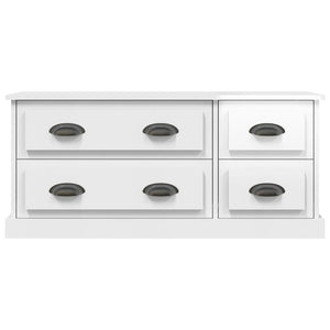 Meuble TV vidaXL blanc brillant 100x35,5x45 cm en bois d'ingénierie