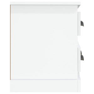 Meuble TV vidaXL blanc brillant 100x35,5x45 cm en bois d'ingénierie