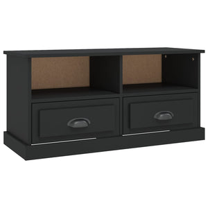 Schwarzer TV-Schrank, 93 cm