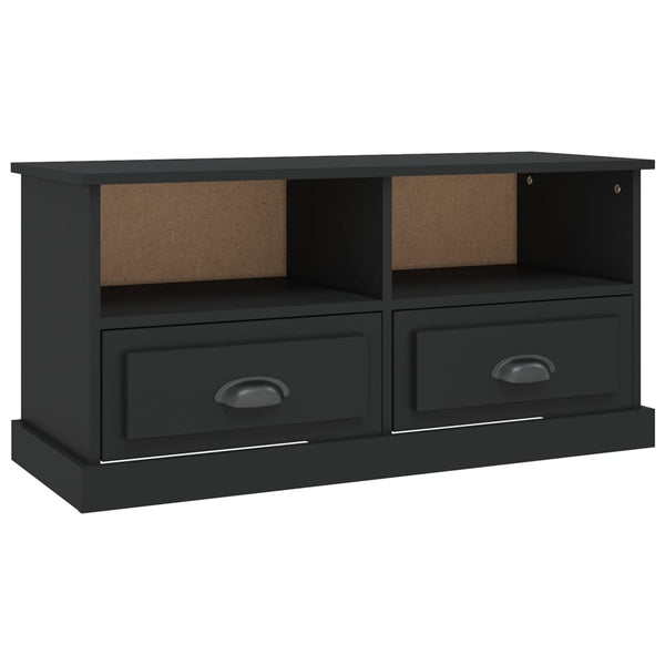 Schwarzer TV-Schrank, 93 cm